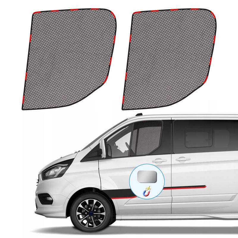 ZATOOTO Seitenfenster-Auto-Sonnenschutz und Magnetisches Moskitonetz-Auto, Speziell für Ford Transit Custom Entworfen, Atmungsaktiv und Durchsichtig von ZATOOTO