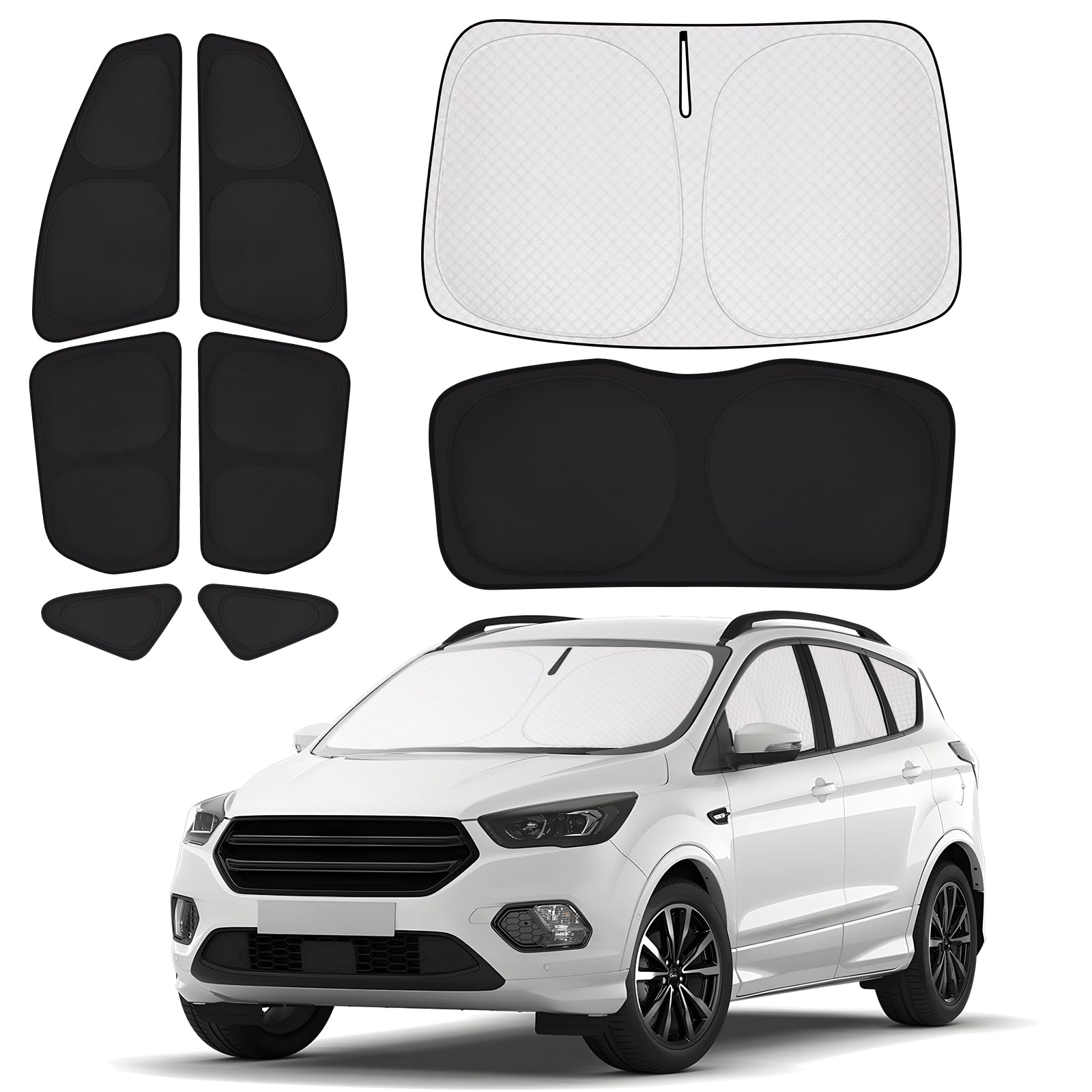 ZATOOTO Sonnenschutz Auto Geeignet für Ford Kuga 2020-2024, Sichtschutz Auto für Frontscheibe, Seitenfenster und Heckscheibe, Vollständiger Satz Wärmeisolierung und Privatsphärenschutz ZATOOTO Sonnenschutz Auto Geeignet für Ford Kuga 2020-2024, Sichtschutz Auto für Frontscheibe, Seitenfenster und Heckscheibe, Vollständiger Satz Wärmeisolierung und Privatsphärenschutz von ZATOOTO