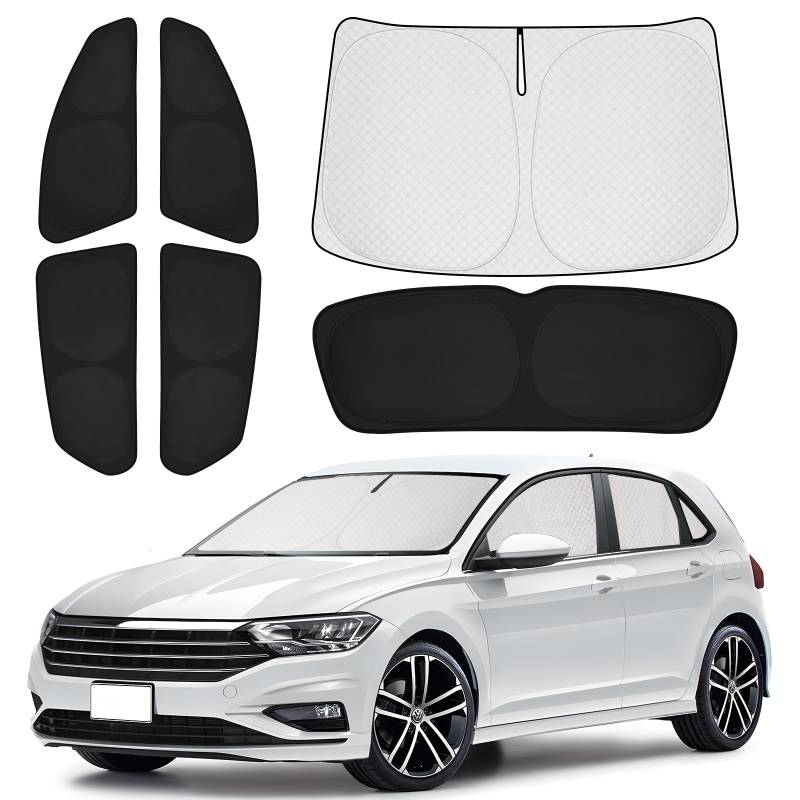 ZATOOTO Sonnenschutz Auto Geeignet für VW Golf 8 2020-2025, Sichtschutz Auto für Frontscheibe, Seitenfenster und Heckscheibe, Vollständiger Satz Wärmeisolierung und Privatsphärenschutz von ZATOOTO