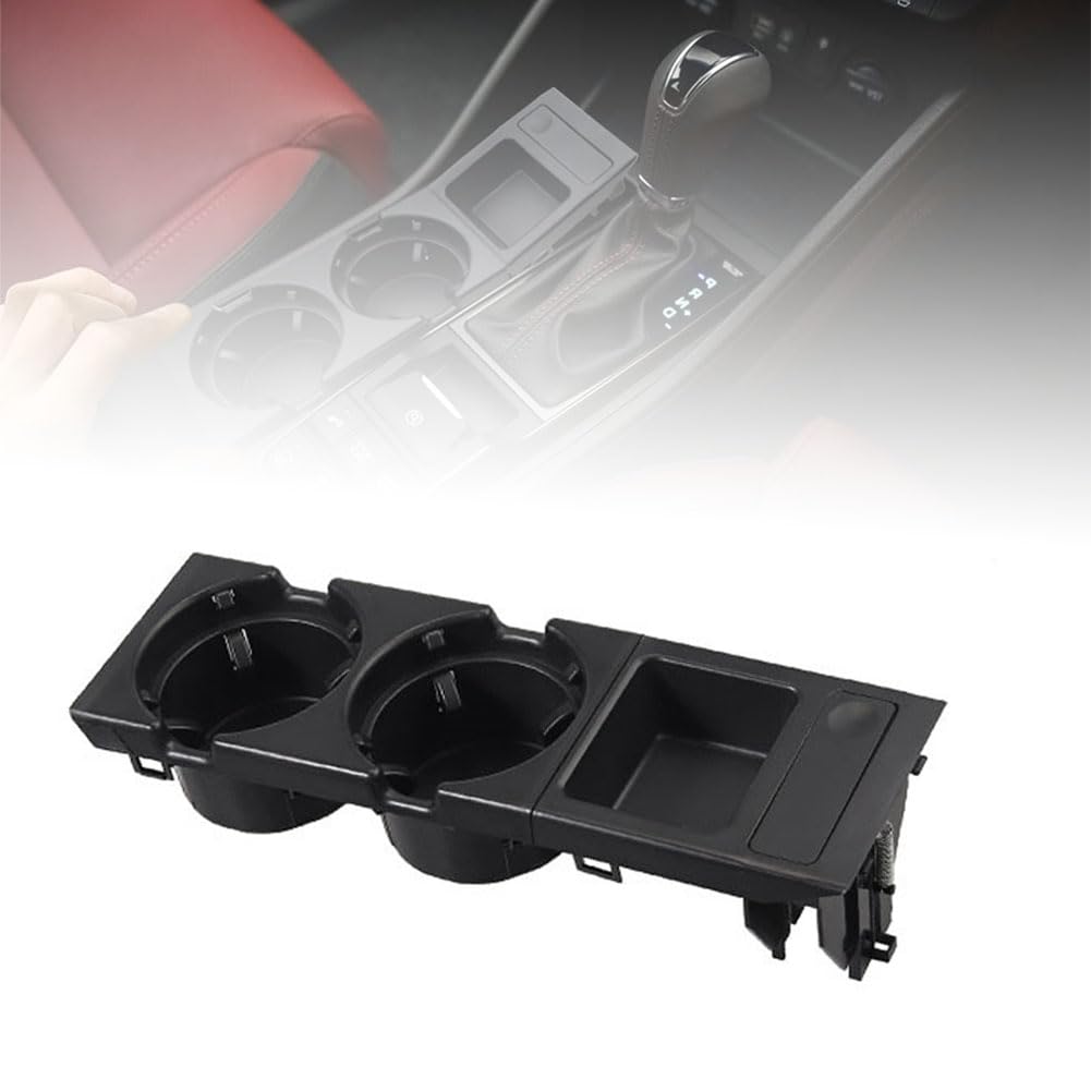 Getränkehalter, Mittelkonsole Aufbewahrungsbox Doppel Becherhalter Ersatz for BMW BMW 3 Series E46, 51168217953 von ZAYMDO