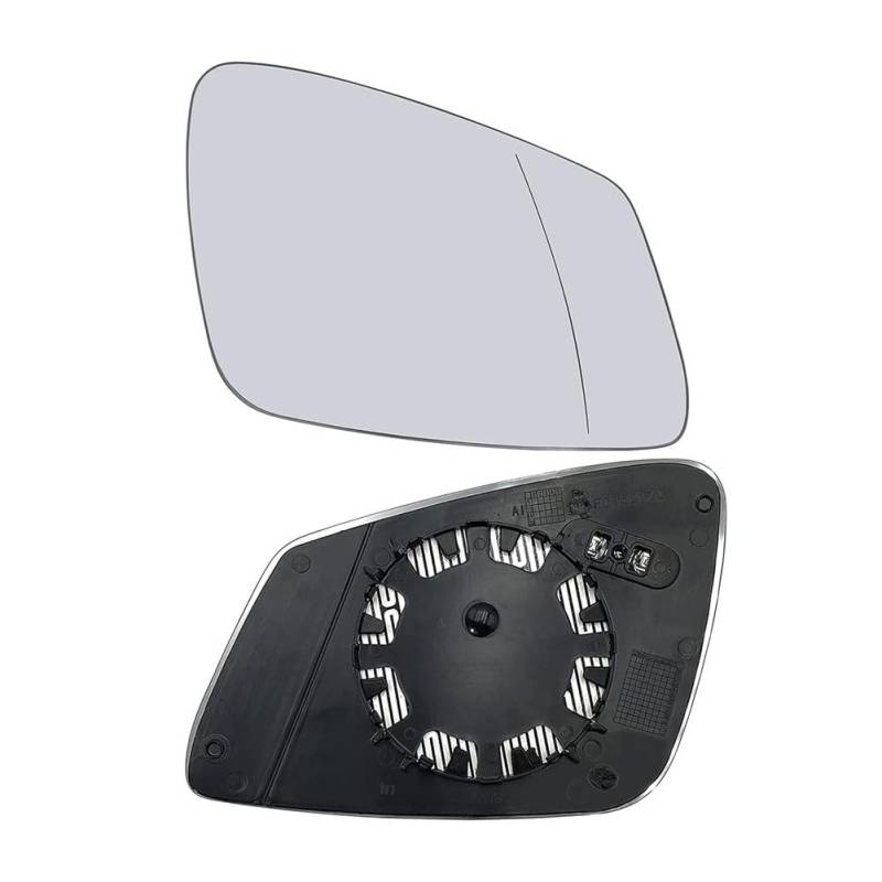 Spiegelglas Heizbar Ersatz für BMW 5 Series F02 F07 F10 F18 E60, Türspiegelglas Außenspiegel Glas Asphärisch, Umkehrlinse Rückfahrglas Spiegel (rechts) von ZAYMDO