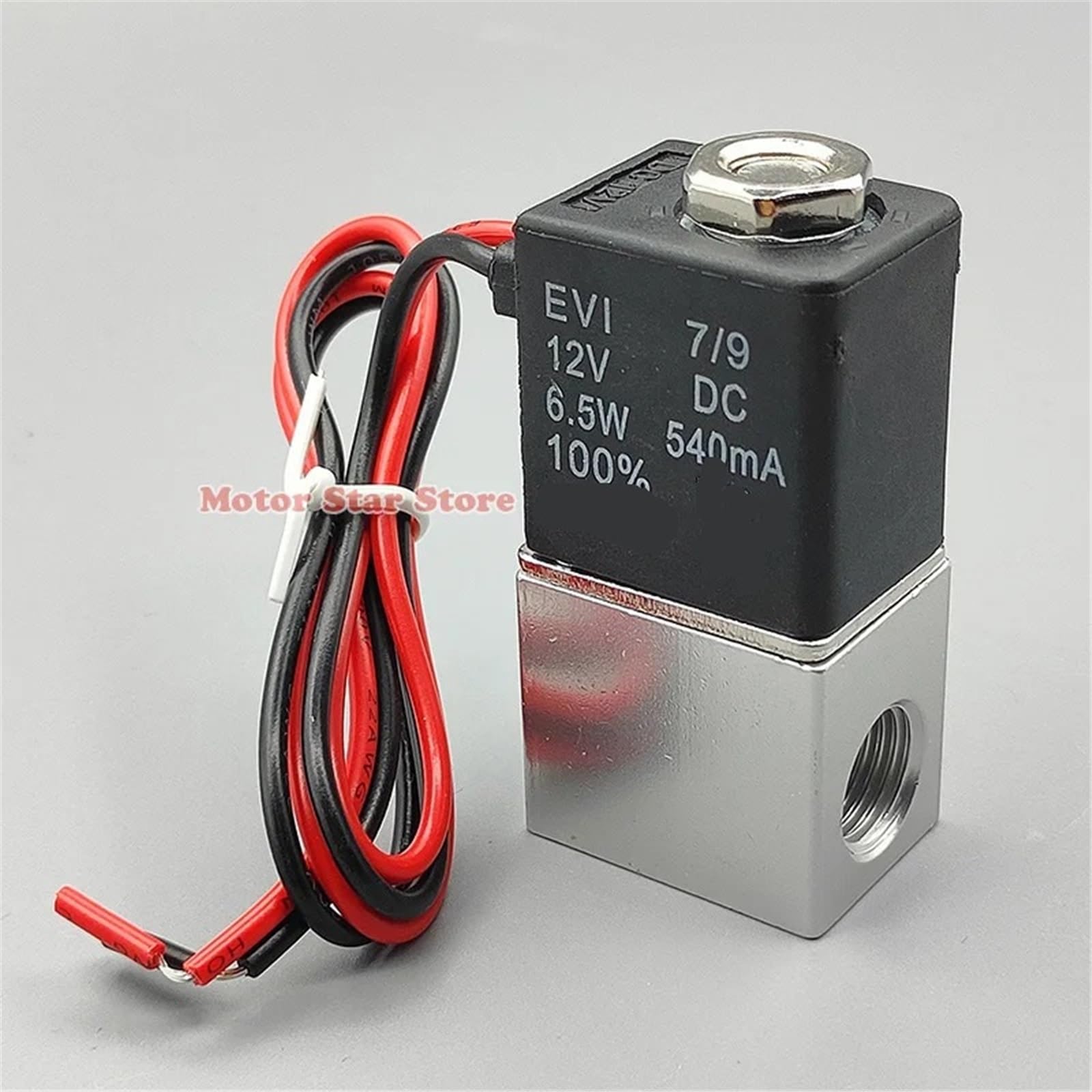 1/4 Zoll DC 12 V 24 V AC 110 V 220 V Magnetventil 2-Wege-Normalerweise geschlossen, direktwirkendes pneumatisches Wasser-Luft-Gas-Durchflussventil, 1 Stück(NPT_DC 12V) von ZBFGEPLV