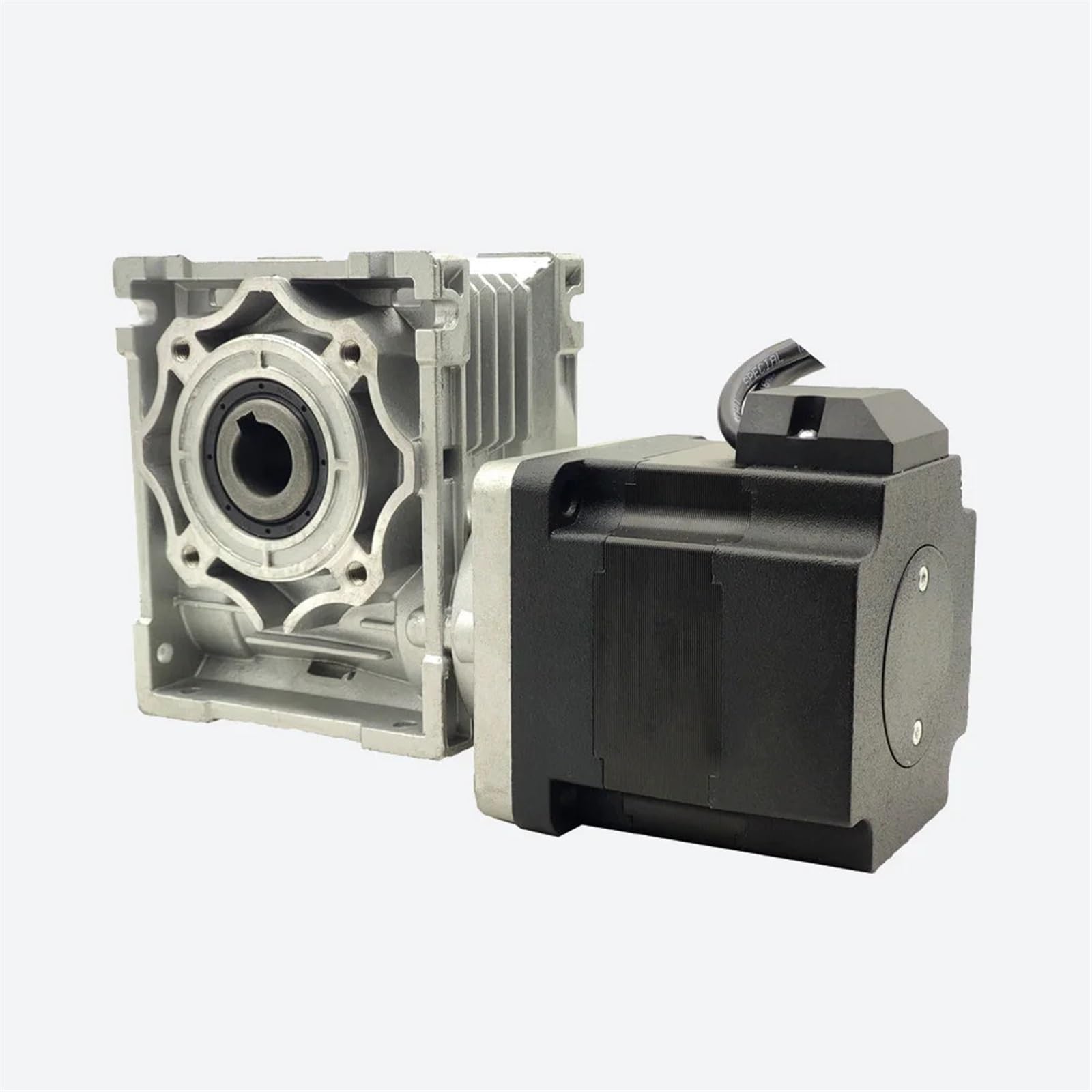 34 314W Bürstenloser Gleichstrommotor 48V mit Schneckengetriebe 5:1/7.5:1/10:1/15:1/20:1/25:1/30:1/40:1/50:1/60:1/80:1/100:1 Minderer 1St(Ratio 40 to 1,Dual output shaft) von ZBFGEPLV