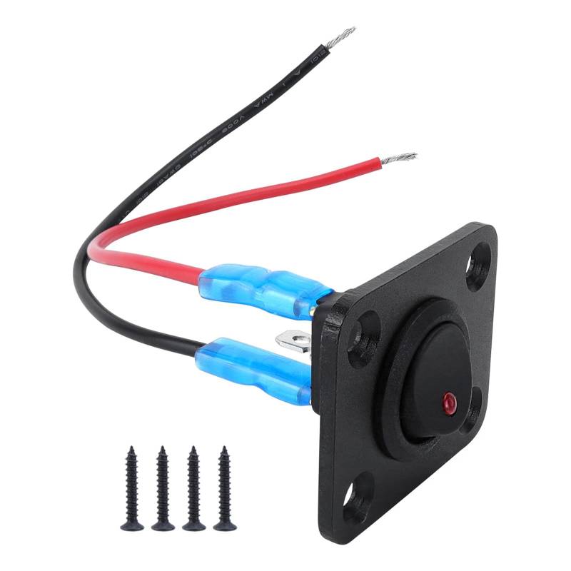 ZBIianxer Automobil Marine Red LED Kippschalter Schalter 20A 12 V Geeignet Für Boot Dashboard Control Einfacher Installation Wasserdicht von ZBIianxer