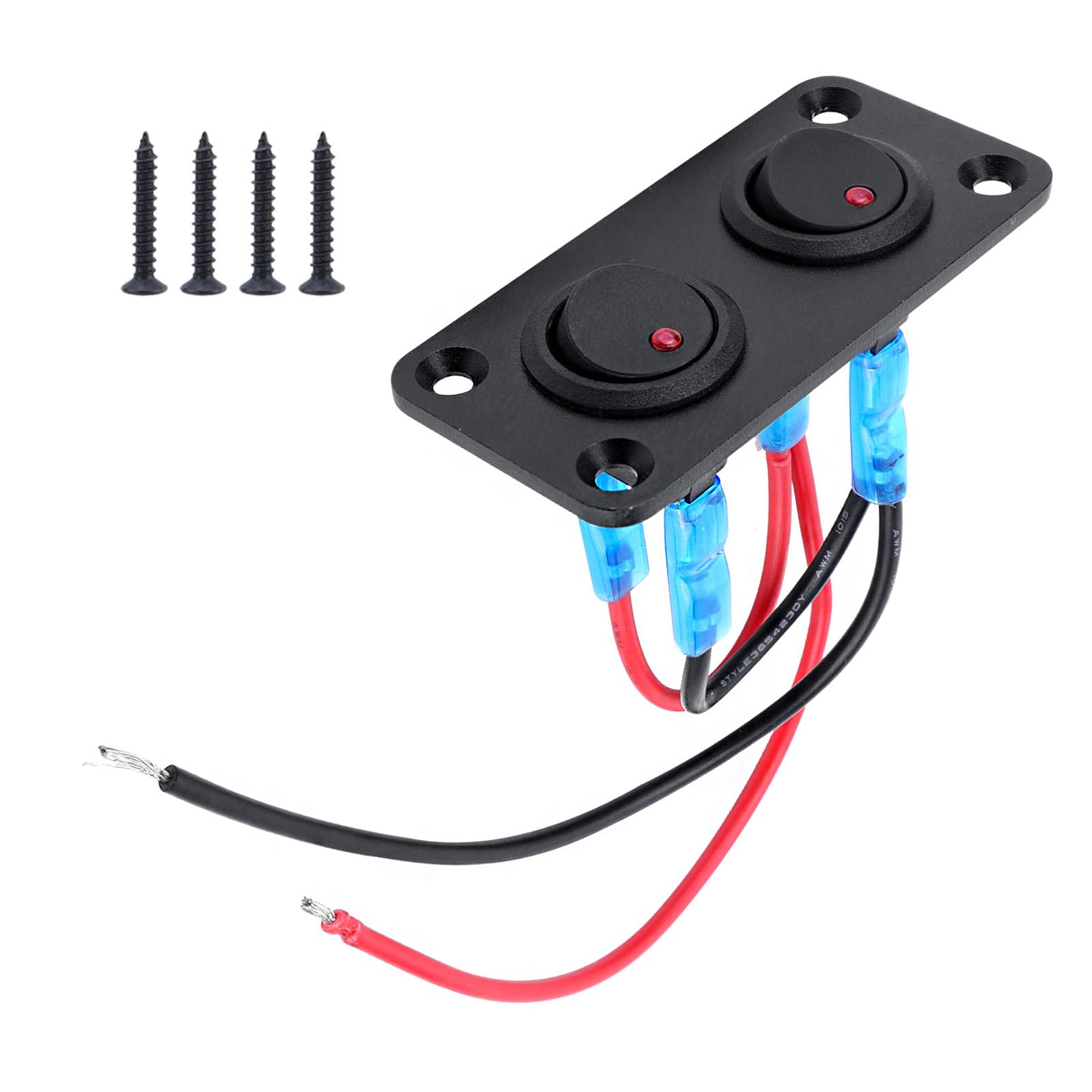ZBIianxer Automobil Marine Red LED Kippschalter Schalter 20A 12 V Geeignet Für Boot Dashboard Control Einfacher Installation Wasserdicht ZBIianxer Automobil Marine Red LED Kippschalter Schalter 20A 12 V Geeignet Für Boot Dashboard Control Einfacher Installation Wasserdicht von ZBIianxer