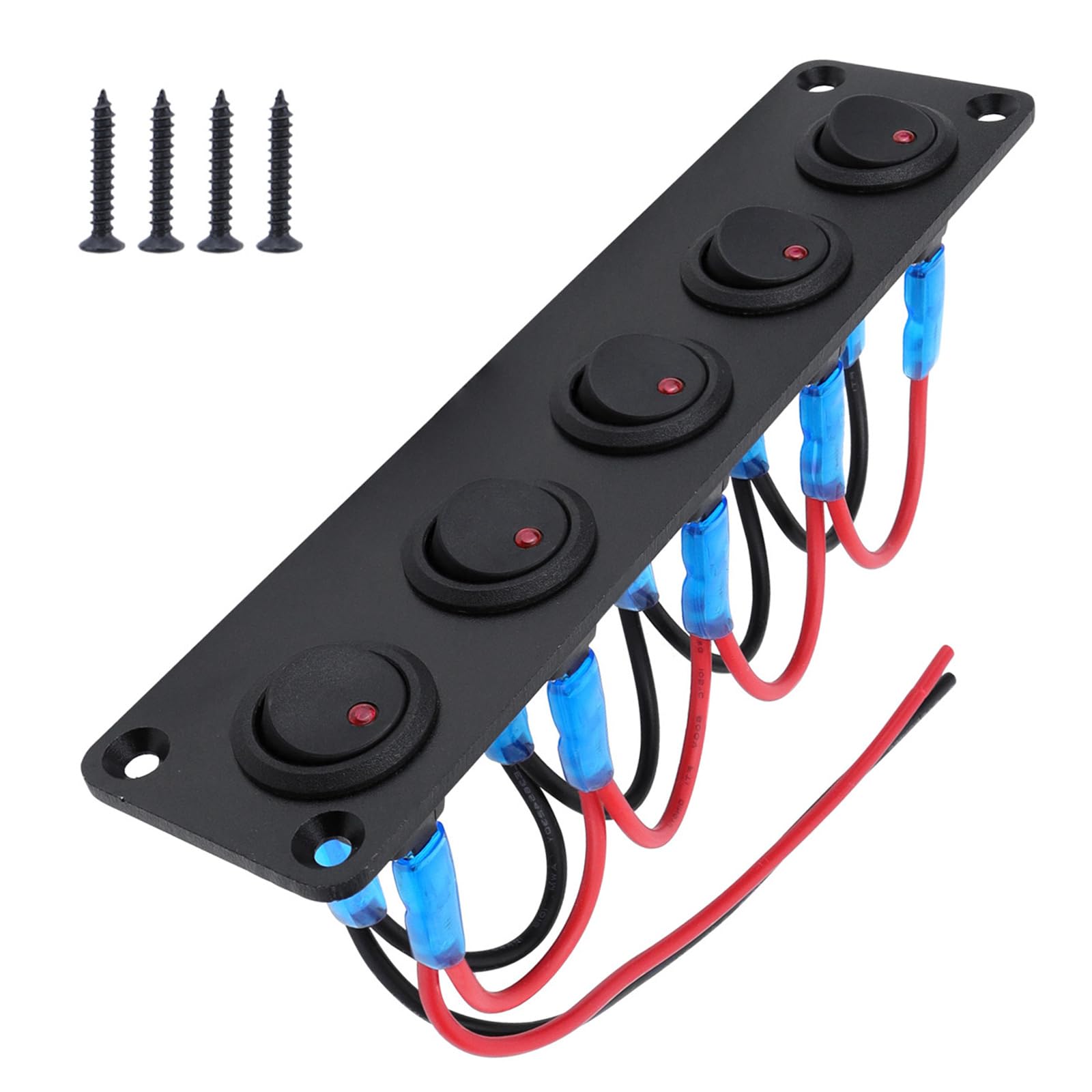 ZBIianxer Automobil Marine Red LED Kippschalter Schalter 20A 12 V Geeignet Für Boot Dashboard Control Einfacher Installation Wasserdicht ZBIianxer Automobil Marine Red LED Kippschalter Schalter 20A 12 V Geeignet Für Boot Dashboard Control Einfacher Installation Wasserdicht von ZBIianxer