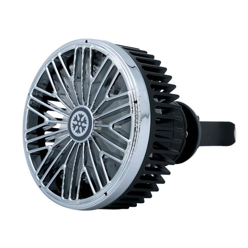 ZBIianxer Autoventilator 360 Grad Rotatable Coole Farbenfrohe LED Leuchten USB Angetriebenes Auto Leistungsstarker Kühlluftventilator Für Autoentlüftung von ZBIianxer
