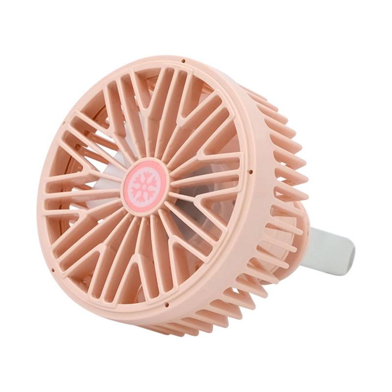 ZBIianxer Autoventilator 360 Grad Rotatable Coole Farbenfrohe LED Leuchten USB Angetriebenes Auto Leistungsstarker Kühlluftventilator Für Autoentlüftung von ZBIianxer