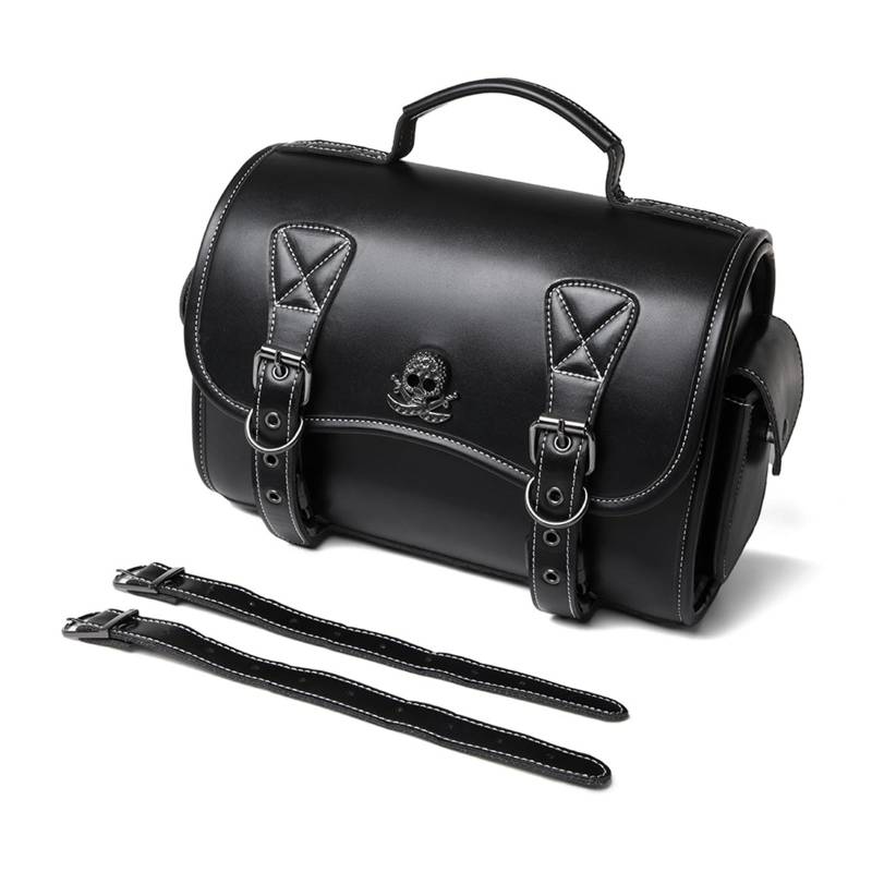 ZBIianxer Punkstile Sattelbag PU Side Bag Travel Gepäck Mit 2 Trägern Über Sättel Taschen Werkzeugbeutel von ZBIianxer