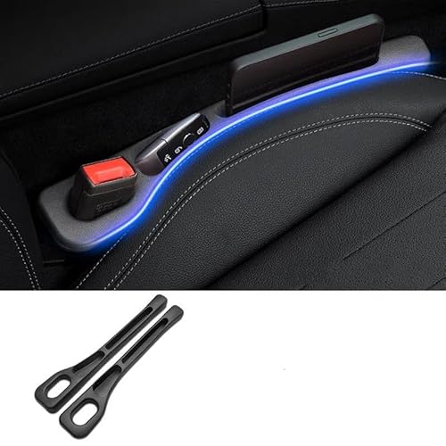 2 Stück Autositz Lückenfüller für Skoda Scala 2019- Aufbewahrungsbox für Autositze Upgraded Autositz Gap Organizer Storage Box AutoOrganizerZubehör,Bla-ck von ZBYFCLK