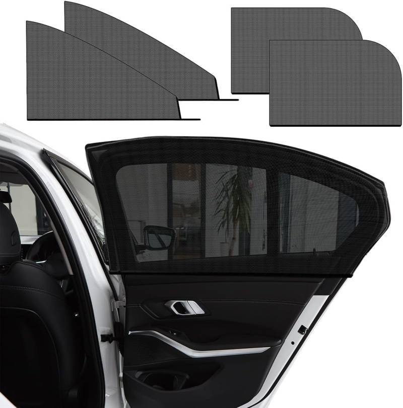 4 Stück Sonnenschutz Auto Baby für VW Caddy Maxi 2k ab Bj.2010-2015,elastizitä Sonnenblende Auto Netz,reduziert wärme und uv-Strahlung,insektenschutz autofenster von ZBYFCLK