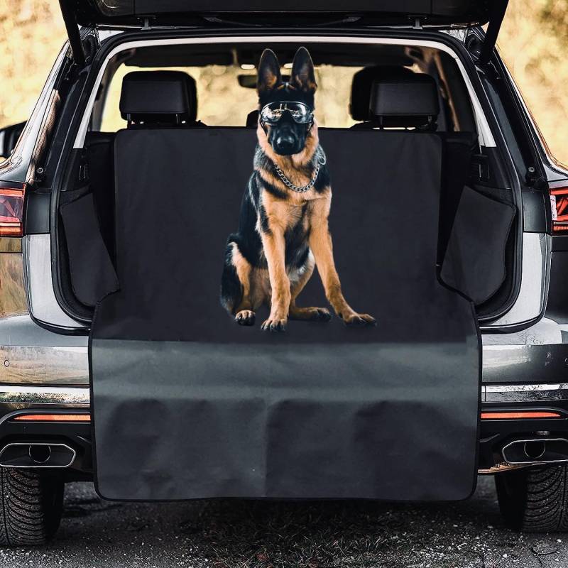 Kofferraumschutz Hund für VW UP e-UP e-UP ab Bj.2020,Hundedecke Auto Kofferraum wasserabweisend & pflegeleicht Kofferraum Schutzmatte Hunde,Bla-ck von ZBYFCLK
