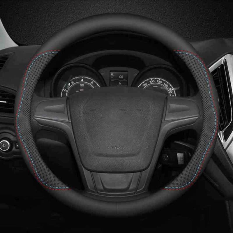Auto Lenkradbezug für MG MG6/MG Pilot HS MG5 GS ZS GT 3SW, Anti Rutsch Atmungsaktiv Mikrofaser Leder Auto Lenkradschoner,OType-C von ZCHQF