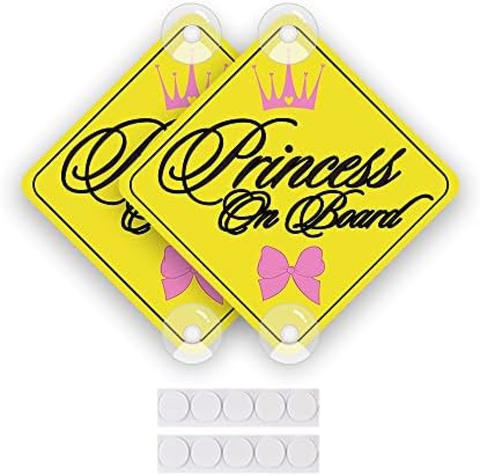 ZCHZCS 3Pcs Prinzessin An Bord Der Aufkleber Für Autos Lustiges PVC -Baby An Bord Der Schilder Sicherheitswarntattoos Mit Saugnäpfeln Autofensterstürtblätter Stoßfänger Aufkleber (Prinzessin An Bord) ZCHZCS 3Pcs Prinzessin An Bord Der Aufkleber Für Autos Lustiges PVC -Baby An Bord Der Schilder Sicherheitswarntattoos Mit Saugnäpfeln Autofensterstürtblätter Stoßfänger Aufkleber (Prinzessin An Bord) von ZCHZCS