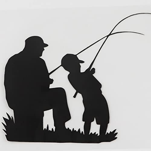 ZCHZCS 3ps Personalisierte Autoaufkleber Papa Kid Kid Fishing Outdoor Sports Wasserdicht Und Sonnenschutz -Vinyl -Aufkleber, 13cmx11cm Laptop -Koffer -LKCASE -Zubehör Auto -Aufkleber von ZCHZCS