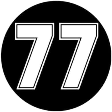 ZCHZCS 3ps Variou -Größen Vinyl -Aufkleber Abbildung Nummer 77 Autokauflaut von ZCHZCS