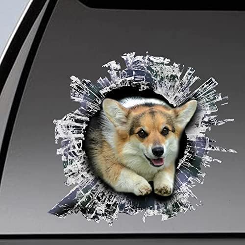 ZCHZCS Alanz 2 PCS Red Dog Decal, Hundauto -Aufkleber, Hund, Auto -Aufkleber von ZCHZCS