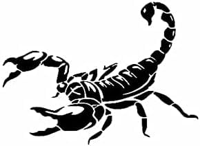 ZCHZCS Alanz3ps Skorpion -Aufkleber Vinyl -Autoaufkleber Cartoon Schwarz 16 cm*11,6 cm Dekoration Aufkleber Autoaufkleber Laptop Koffer Accessoires Auto -Aufkleber von ZCHZCS