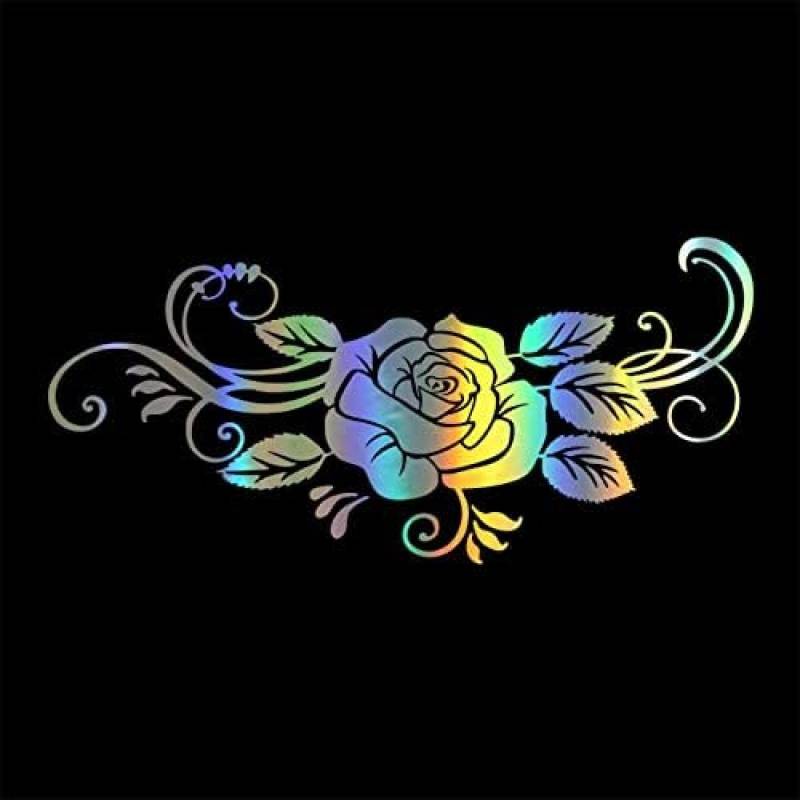 ZCHZCS Autoaufkleber 15 cm X 7 cm Autoaufkleber Rose Vinyl Türfenster Dekoration Autoaufkleber Für Autoprodukte Autozubehör 3PS von ZCHZCS