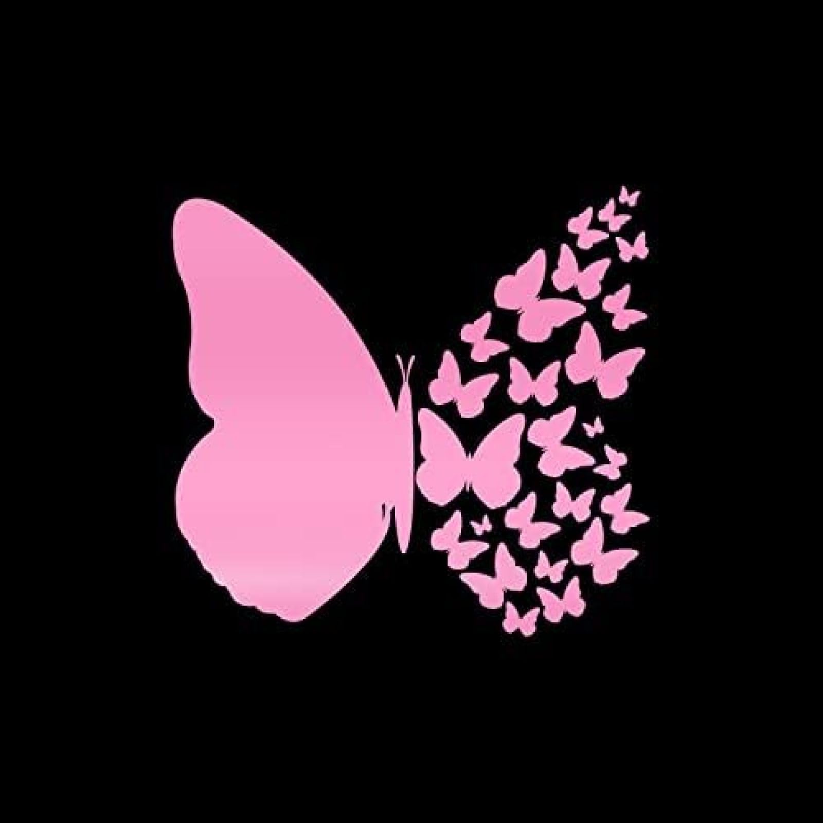 ZCHZCS Butterfly Vinyl -Aufkleber Aufkleber, Schmetterlinge Fliegende Autos Und Aufkleber Autoswagen Vans Wände Laptop Fensterschalter Stoßfänger Aufkleber (reflektierend Gelb) von ZCHZCS
