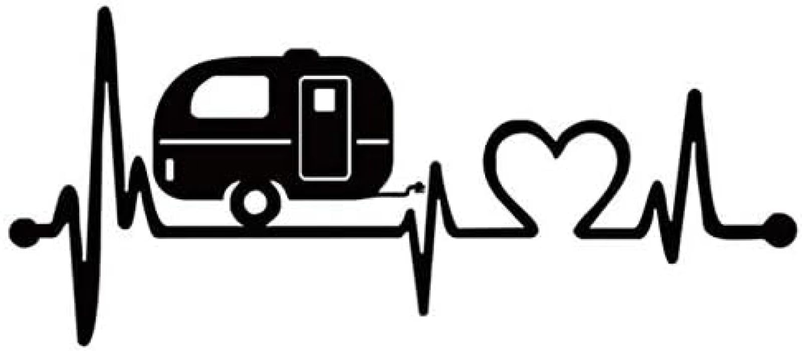 ZCHZCS Car Aufkleber 20,3 * 8,9 cm Autokaufkleher 3D Heartbeat Camper Aufkleber Und PulloffBilder Vinyl Car Styling Lustige Aufkleber Auf Autos 3PS ZCHZCS Car Aufkleber 20,3 * 8,9 cm Autokaufkleher 3D Heartbeat Camper Aufkleber Und PulloffBilder Vinyl Car Styling Lustige Aufkleber Auf Autos 3PS von ZCHZCS