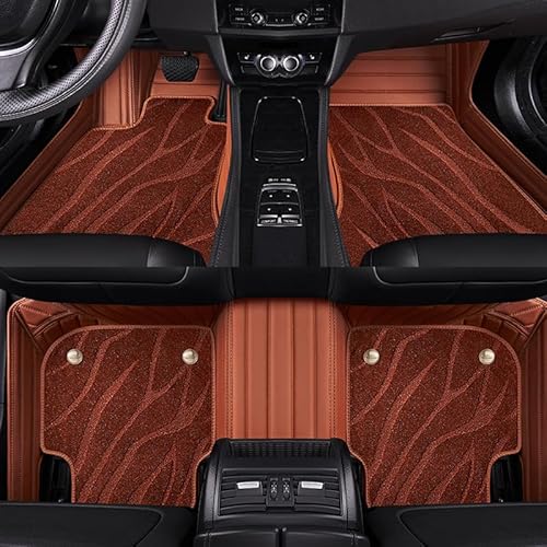 All Inclusive Auto FußMatten Passend für Mitsubishi Eclipse Cross 2018-2024 PHEV, Linkslenker Leder Bodenmatte Autoinnenmatten ZubehöR,A-normal von ZCJBLC