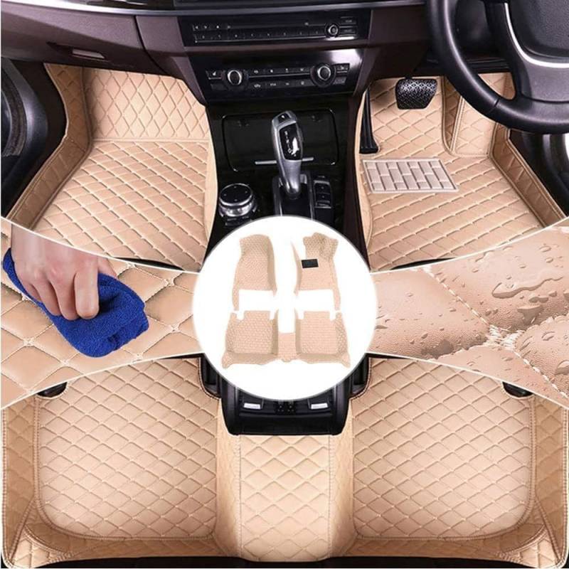 All Inclusive Auto FußMatten Passend für Volvo XC60 NE 2018-2023, Linkslenker Leder Bodenmatte Autoinnenmatten ZubehöR,C-normal von ZCJBLC
