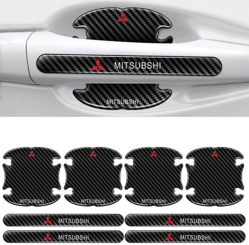Auto Türgriff Schutzfolie für Mitsubishi,Autotürschutz Antikollisionsstreifen Griffmulden/Griffschalen Aufkleber von ZCNDGHMQ