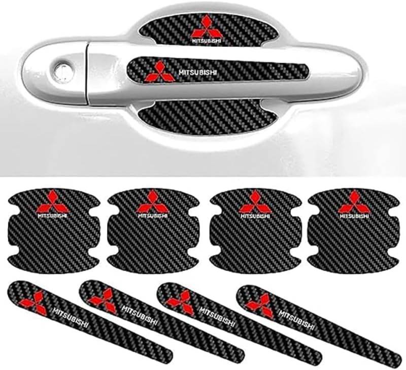 Auto Türgriff Schutzfolie für Mitsubishi SUV Montero,Autotürschutz Antikollisionsstreifen Griffmulden/Griffschalen Aufkleber von ZCNDGHMQ