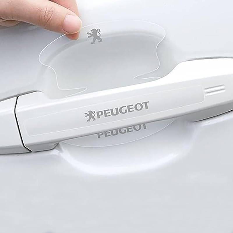 Auto Türgriff Schutzfolie für Peugeot 3008 2016,Autotürschutz Antikollisionsstreifen Griffmulden/Griffschalen Aufkleber von ZCNDGHMQ