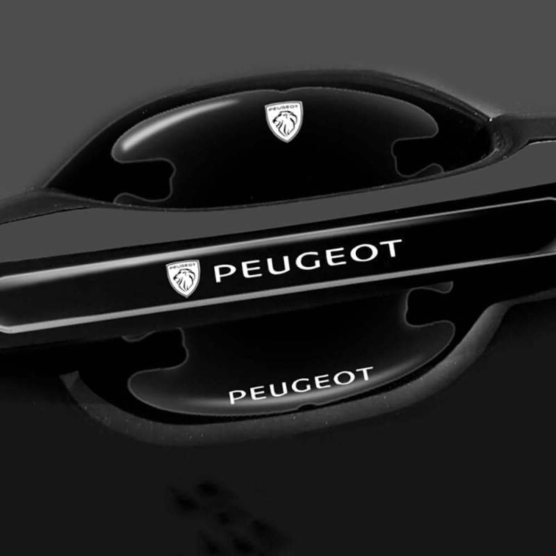 Auto Türgriff Schutzfolie für Peugeot Hatchback 206,Autotürschutz Antikollisionsstreifen Griffmulden/Griffschalen Aufkleber von ZCNDGHMQ