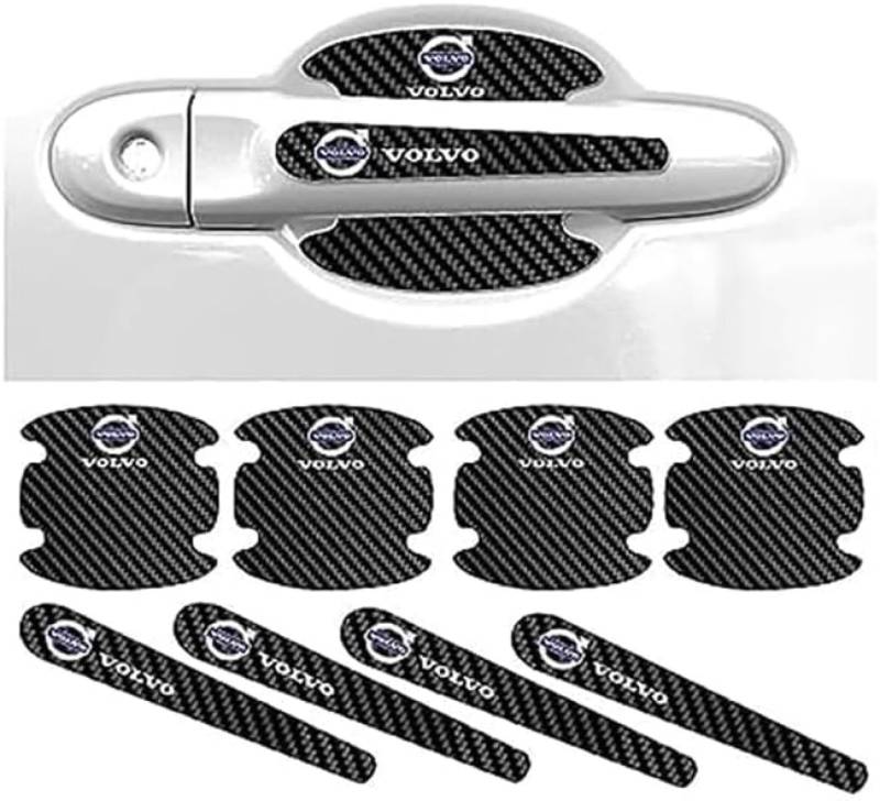 Auto Türgriff Schutzfolie für Volvo S80 2006-2012,Autotürschutz Antikollisionsstreifen Griffmulden/Griffschalen Aufkleber von ZCNDGHMQ
