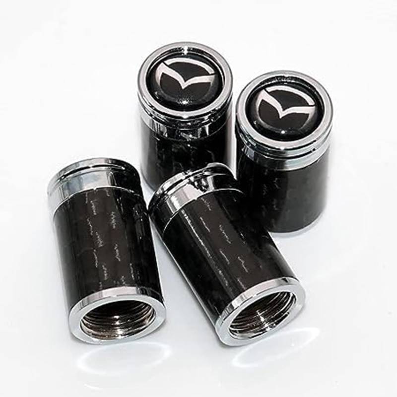 Reifen Ventilkappen für Mazda,Autoreifen Ventilkappen Auslaufsichere Staubschutz Kappen Multifunktion Staubkappen von ZCNDGHMQ