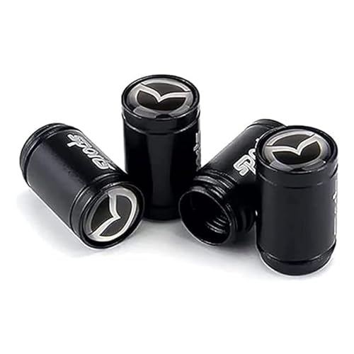 Reifen Ventilkappen für Mazda 2 Cx9 Cx5 Cx30 Cx3 Cx7,Autoreifen Ventilkappen Auslaufsichere Staubschutz Kappen Multifunktion Staubkappen von ZCNDGHMQ