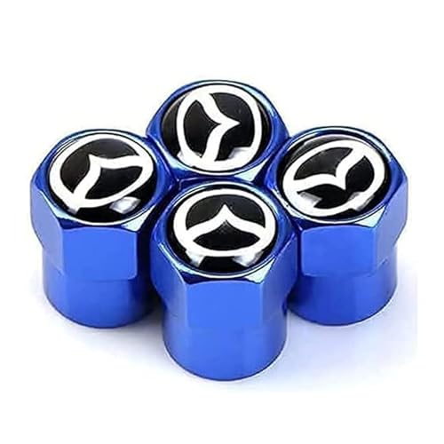 Reifen Ventilkappen für Mazda 2 Mazda 3 Ms Mazda 6 Cx 5 Cx5,Autoreifen Ventilkappen Auslaufsichere Staubschutz Kappen Multifunktion Staubkappen von ZCNDGHMQ
