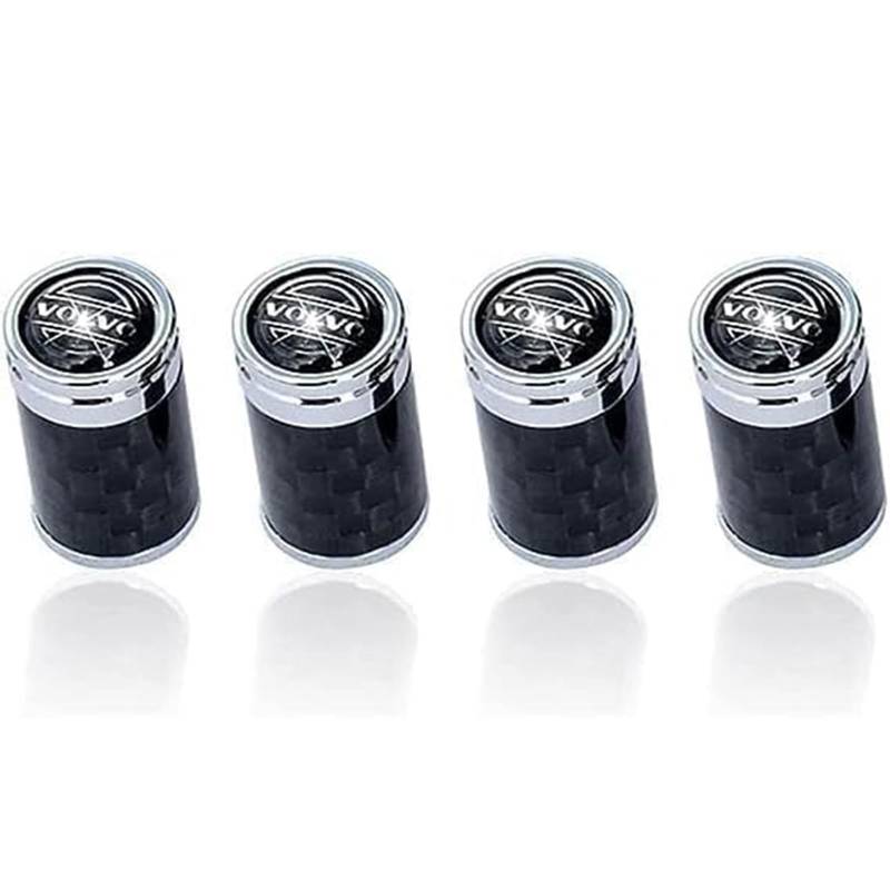 Reifen Ventilkappen für Volvo Xc60 Xc90 S90 S60 V60,Autoreifen Ventilkappen Auslaufsichere Staubschutz Kappen Multifunktion Staubkappen von ZCNDGHMQ