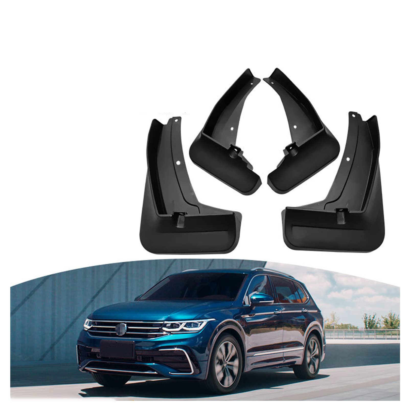 Auto Schmutzfänger Spritzschutz für VW Tiguan L 2019-2022 Kotflügel vorne hinten Kotflügel Kit Rad Reifen Kotflügelverbreiterungen Schmutzfänger 4-PC Vollschutz Auto Zubehör, gratis Autoschwamm Auto Schmutzfänger Spritzschutz für VW Tiguan L 2019-2022 Kotflügel vorne hinten Kotflügel Kit Rad Reifen Kotflügelverbreiterungen Schmutzfänger 4-PC Vollschutz Auto Zubehör, gratis Autoschwamm von ZCXTHBH