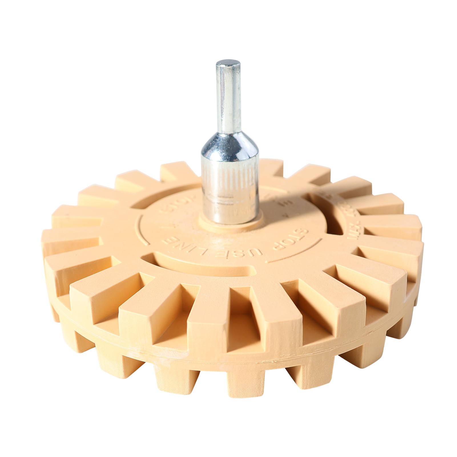 ZCYKJ Professioneller, extra dicker 25 mm Radiergummi, 10 cm Durchmesser, Toffee-Radgummi, mit Bohrmaschinen-Adapter, Entfernen von Nadelstreifen, Aufklebern, Etiketten, Klebstoffen, Abziehbildern von ZCYKJ Professioneller, extra dicker 25 mm Radiergummi, 10 cm Durchmesser, Toffee-Radgummi, mit Bohrmaschinen-Adapter, Entfernen von Nadelstreifen, Aufklebern, Etiketten, Klebstoffen, Abziehbildern von von ZCYKJ