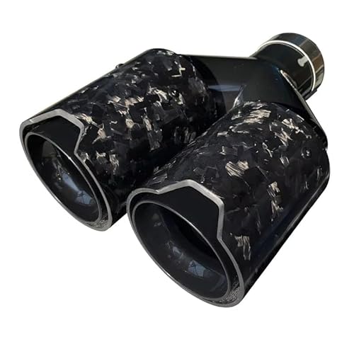 Auspuff Endrohr Für 1 Stück Dual-Auspuffspitze Quad-Schalldämpferspitze Auspuffrohr-Heck-Auspuff-Schalldämpferspitze Auto Auspuffrohr(Equal in60mm) von ZCera