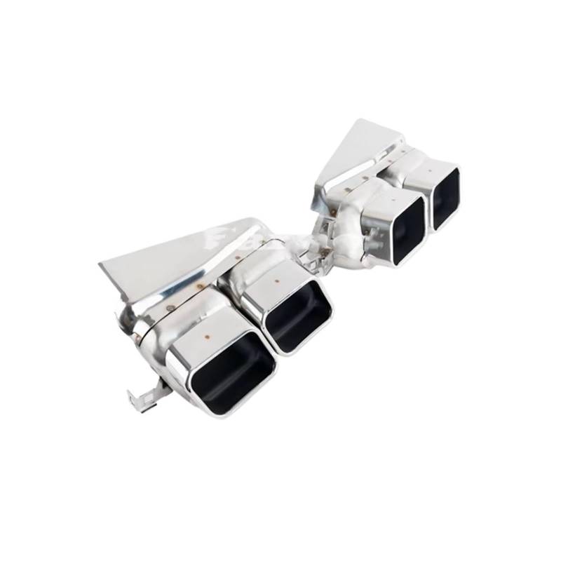 Auspuff Endrohr Für 7S F02 Zu 760 304 2010-2015 Quadratischen Stil Schwanz Air Outlet Vent Kanal Auto Hinten auspuff Spitze Rohr Auto Auspuffrohr von ZCera