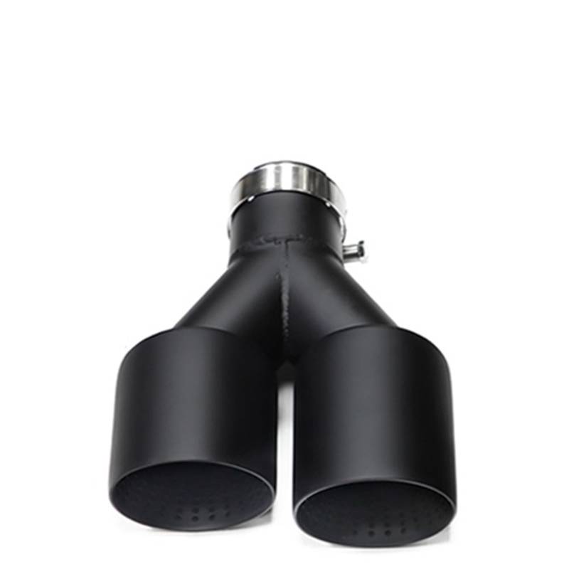Auspuff Endrohr Für GTI MK7 Für Golf7 Düse 1 stück Doppel Auto Schalldämpfer Auspuff Spitze System Rohr Universal Auspuff Spitze U Typ Auto Auspuffrohr(Left ID51MMOD114MM) von ZCera