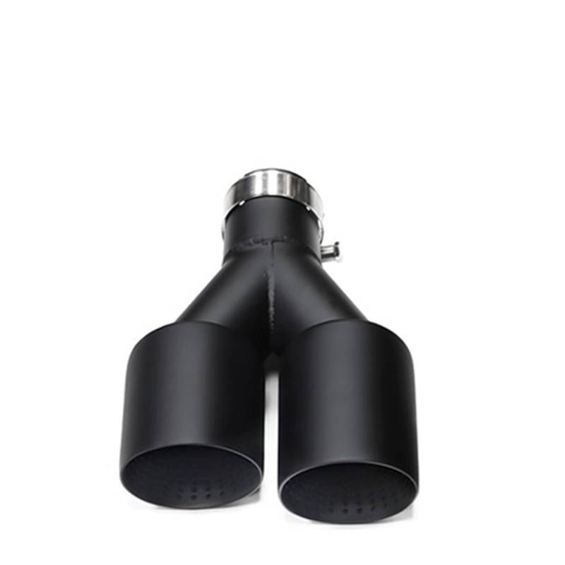 Auspuff Endrohr Für GTI MK7 Für Golf7 Düse 1 stück Doppel Auto Schalldämpfer Auspuff Spitze System Rohr Universal Auspuff Spitze U Typ Auto Auspuffrohr(Left ID63MMOD101MM) von ZCera