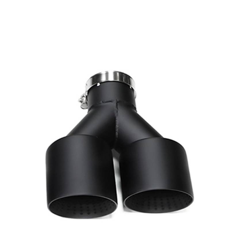 Auspuff Endrohr Für GTI MK7 Für Golf7 Düse 1 stück Doppel Auto Schalldämpfer Auspuff Spitze System Rohr Universal Auspuff Spitze U Typ Auto Auspuffrohr(Right ID63MMOD114MM) von ZCera