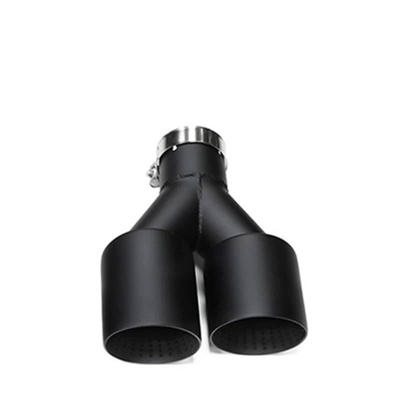 Auspuff Endrohr Für GTI MK7 Für Golf7 Düse 1 stück Doppel Auto Schalldämpfer Auspuff Spitze System Rohr Universal Auspuff Spitze U Typ Auto Auspuffrohr(Right ID63MMOD89MM) von ZCera