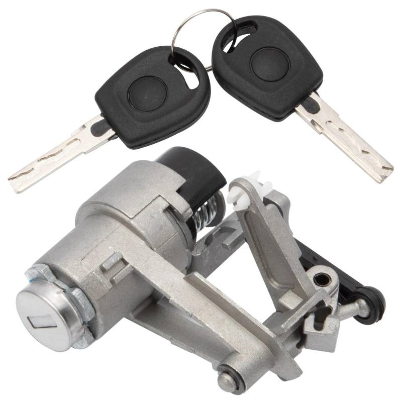 Heck Hecktürschloß FÜR FÜR Golf FÜR GIV FÜR Lupo FÜR Sitz FÜR Arosa 1997-2006 Zubehör 1J6827297G Auto Heckklappe Trunk Boot Schließzylinder Mit 2 Schlüsseln Kofferraumschloss von ZCera
