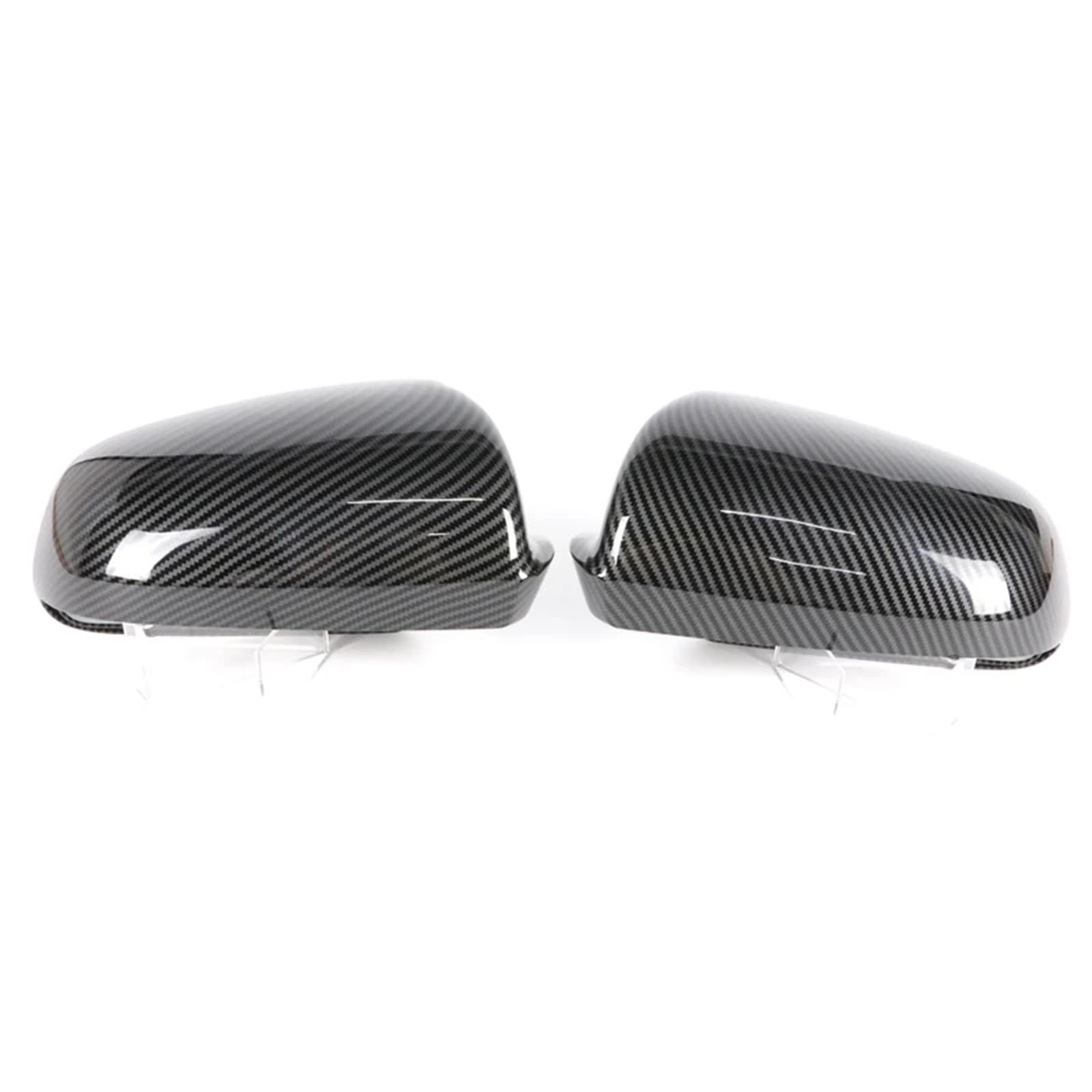Spiegelkappen Für A3 S3 8P 2005-2008 A4 S4 B6 B7 8E 8H A6 S6 C6 4F Rückspiegel Seitenspiegel Abdeckkappe Kohlefasermuster Schwarz Rückspiegelkapp(1 pair Carbon look) von ZCera