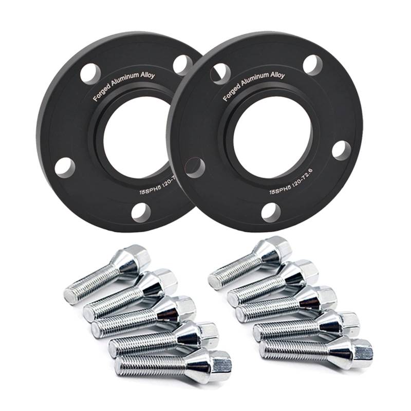 ZCera Spurverbreiterungen Für E90 Für M1 Für M3 Für M6 E36 E65 5x120 Spurverbreiterungen 72,6mm Centric Rad Dichtung Flansch Radnabe Adapter + Radmutter Rad Spacer Spurplatten(20mm 45mmM12x1.5) von ZCera