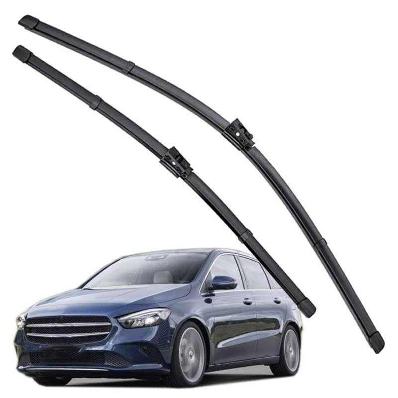 Frontscheibenwischer für B Class W247 2018-2022 26" 19",Windschutzscheibe sauberes Fenster Auto-Regenbürsten Wischerblatt Gummistreifen Zubehör von ZDDYUU