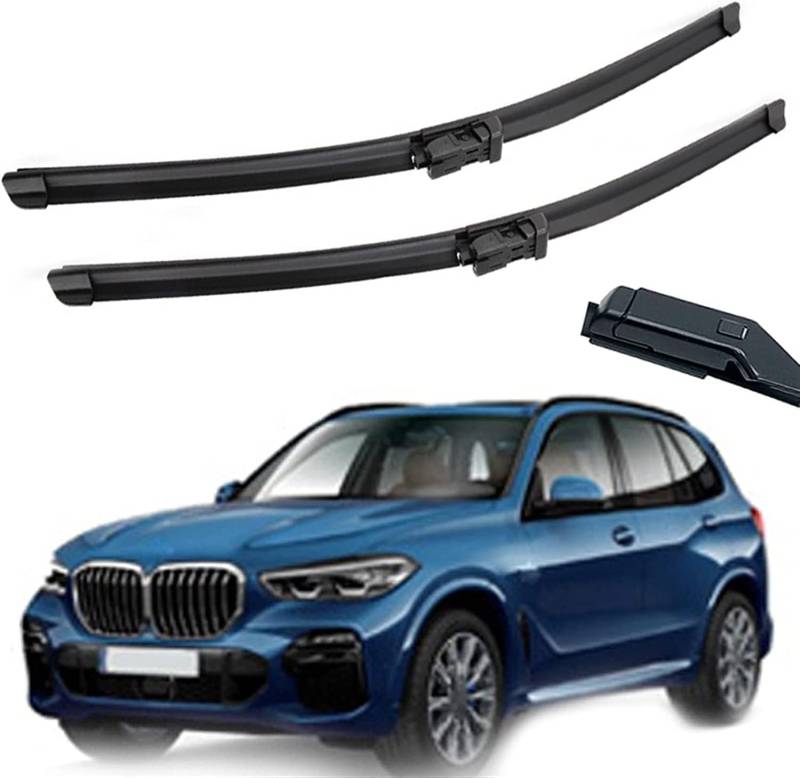 Frontscheibenwischer für BMW X5 G05 2019 2020 2021 26"+20",Windschutzscheibe sauberes Fenster Auto-Regenbürsten Wischerblatt Gummistreifen Zubehör von ZDDYUU