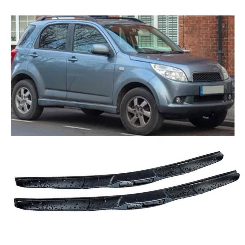 Frontscheibenwischer für Daihatsu Terios J200 F700 2006-2017 21"+18",Windschutzscheibe sauberes Fenster Auto-Regenbürsten Wischerblatt Gummistreifen Zubehör von ZDDYUU